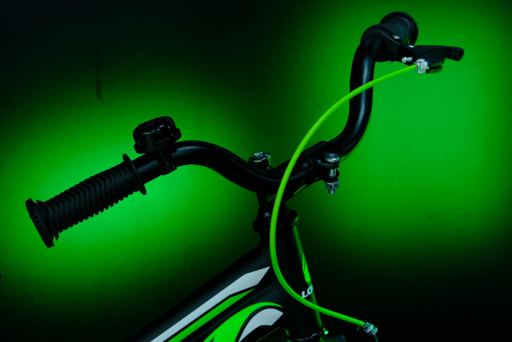 Lorak Junior 16 Boy Матовый Чёрный/Зелёный