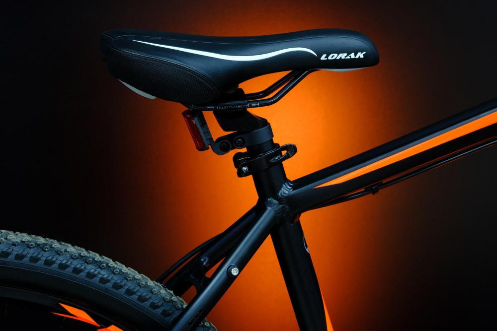 Lorak Sel 9150 Матовый Чёрный/Оранжевый 19р (на рост 171-182)