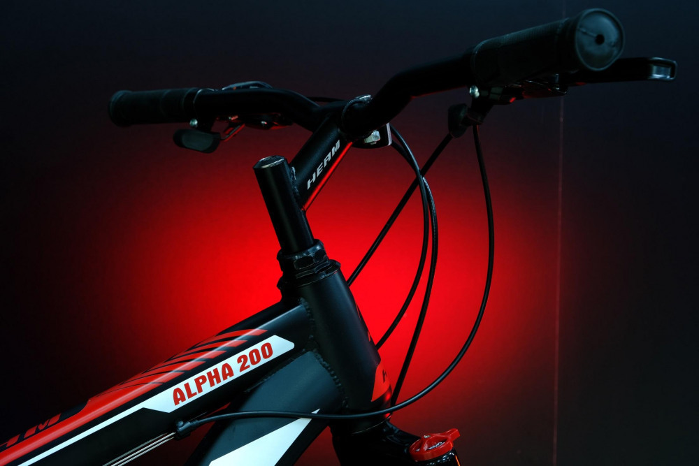 Heam Alpha 200 Матовый Чёрный/Красный рама 19 (на рост 171-182)