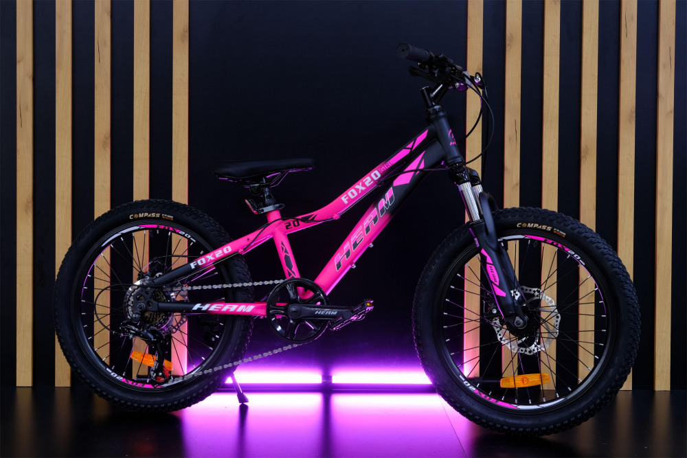 HEAM FOX 20 Girl Матовый Чёрный/Розовый